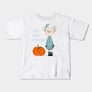 Teddy with pumpkin - J'ai une courge (ourson) Kids T-Shirt